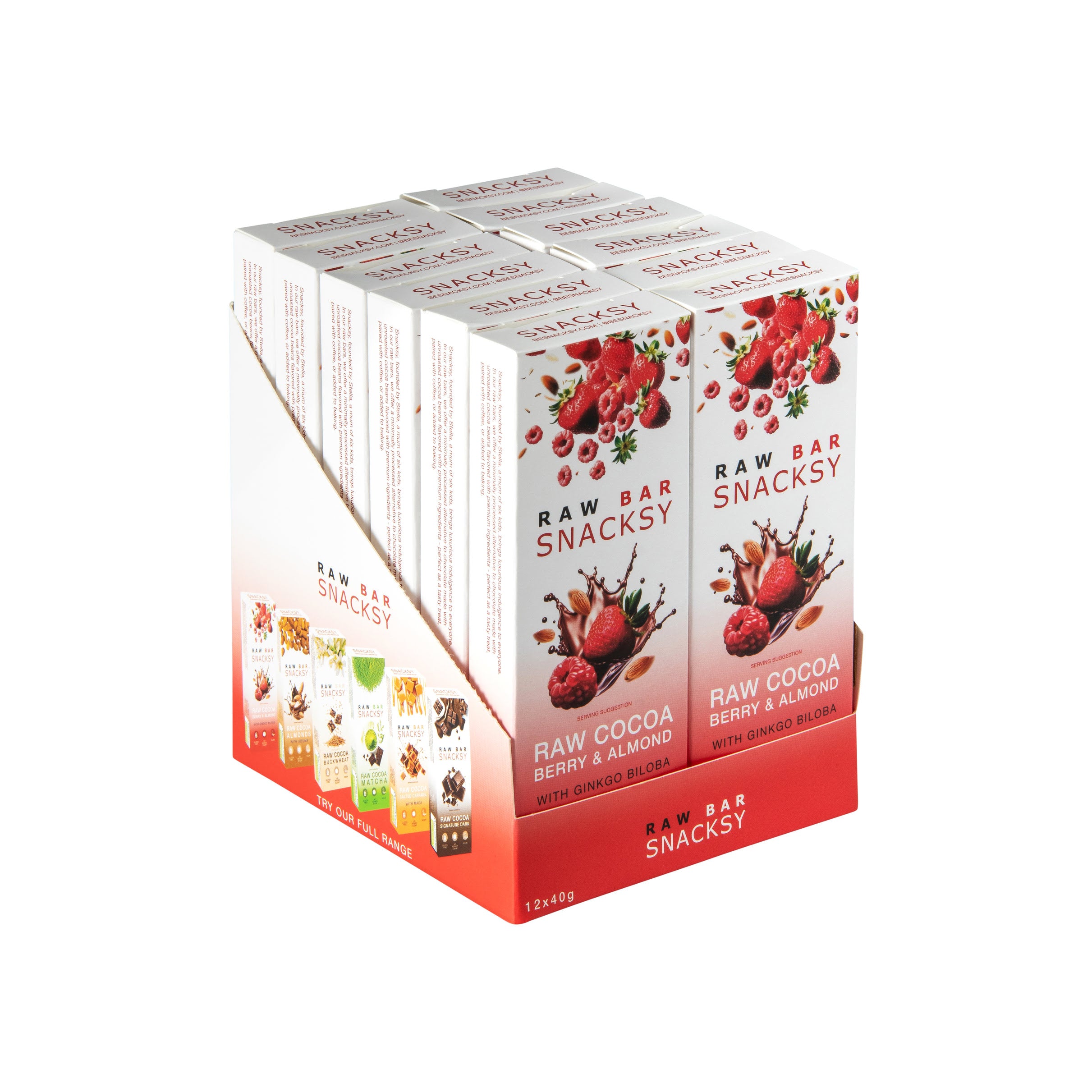 12 x 40g - BERRY & ALMOND WITH GINKGO BILOBA
