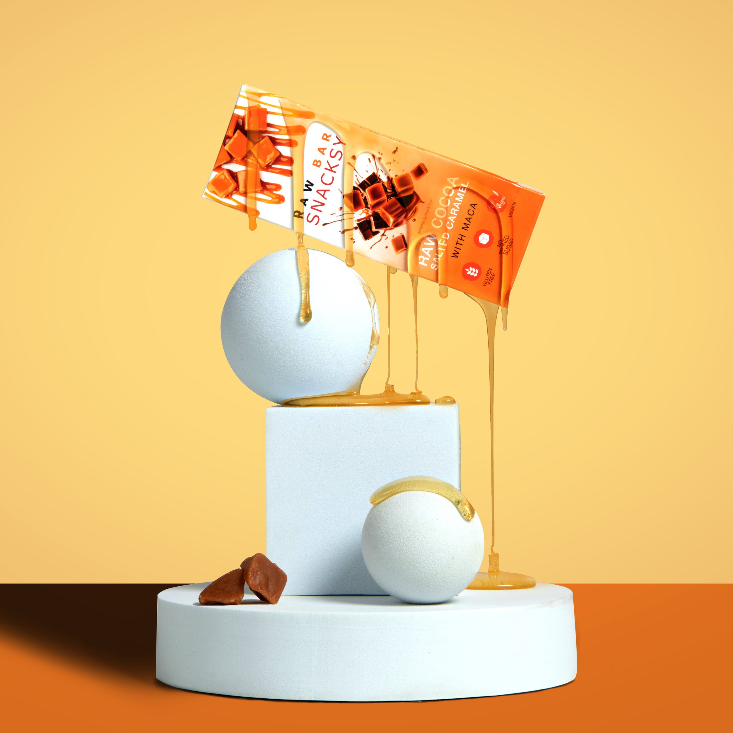 12 x 40g - SALTED CARAMEL WITH MACA