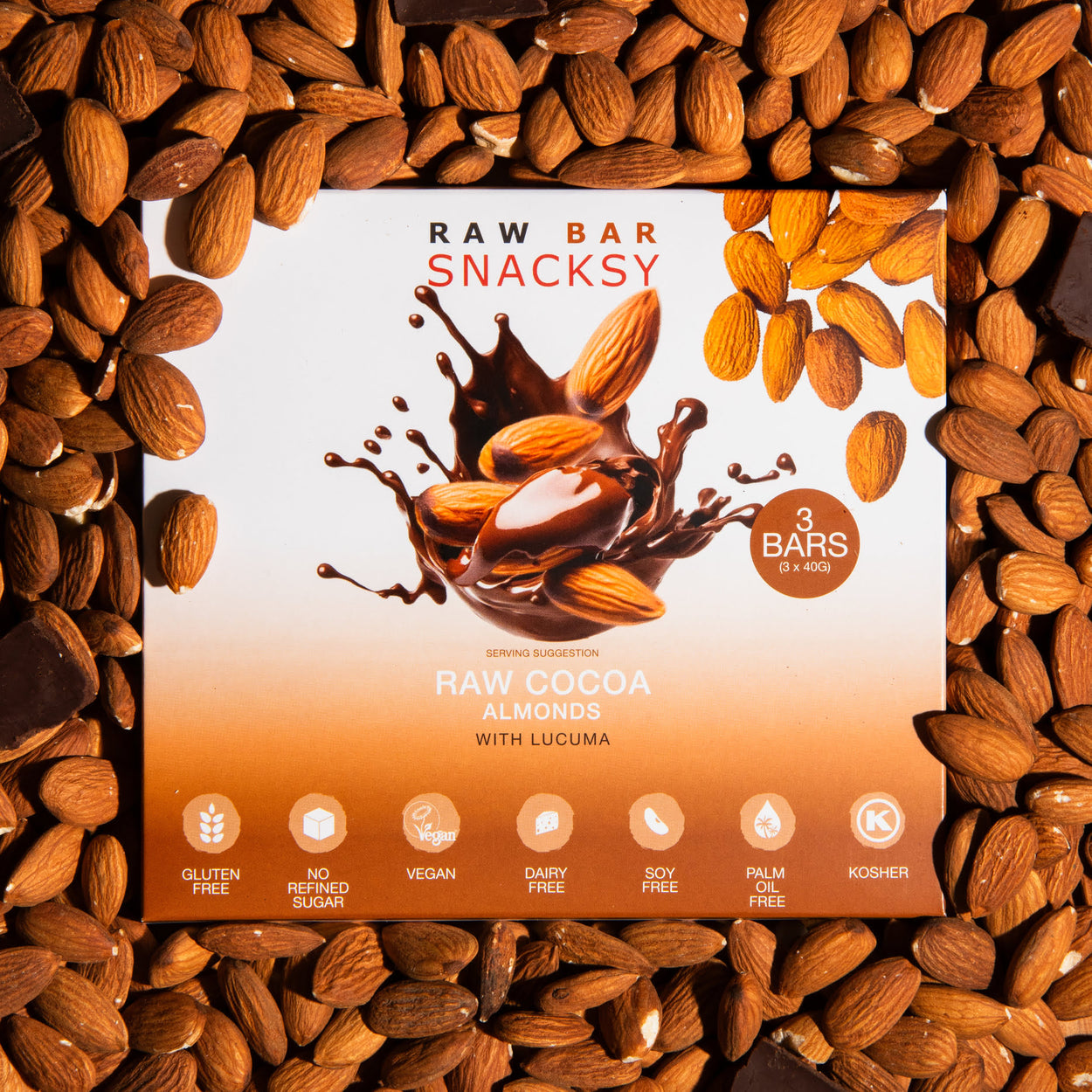 3 x 40g - ALMONDS WITH LUCUMA