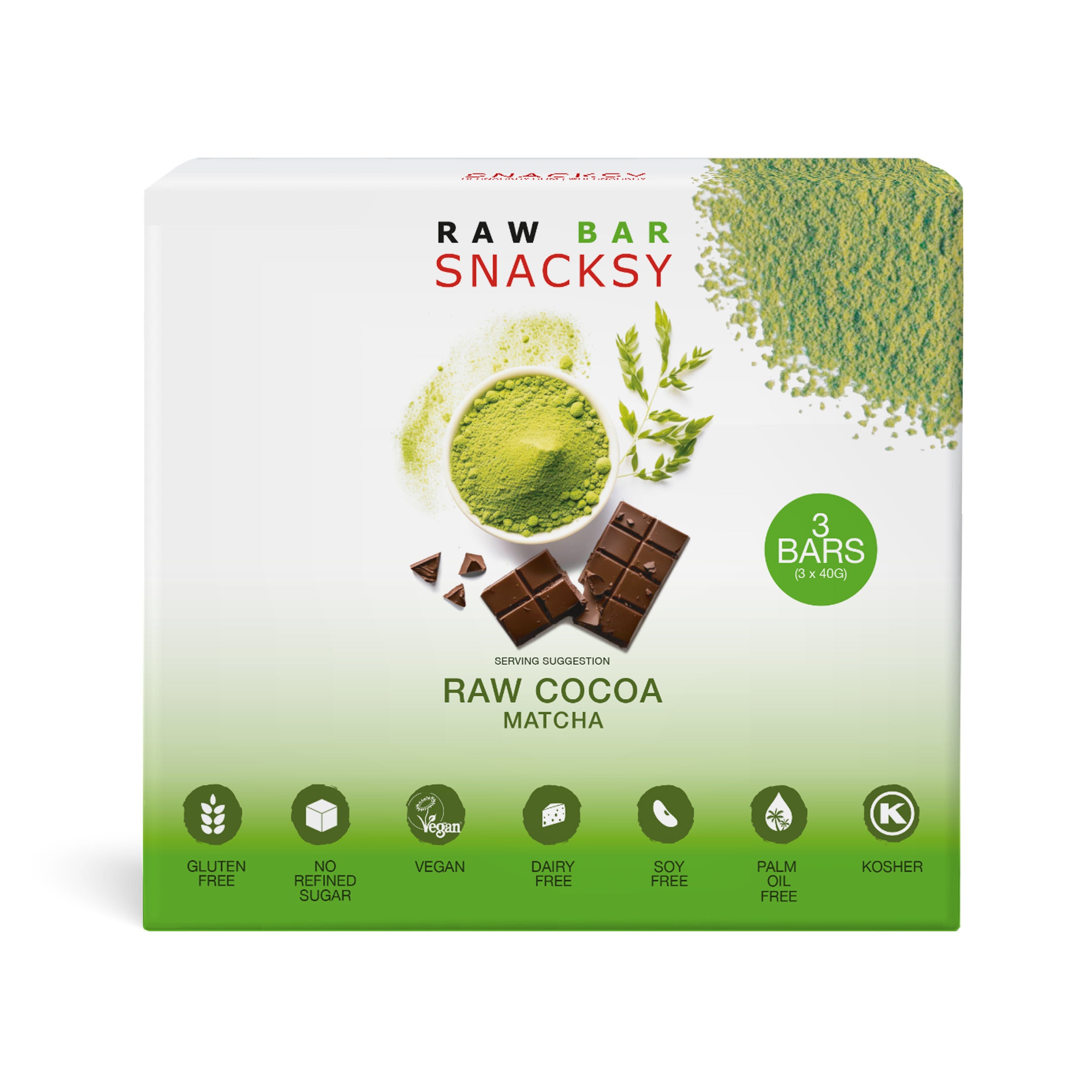 3 x 40g - MATCHA